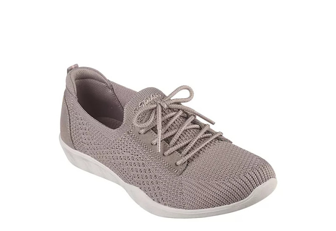 Skechers Women's Newbury St. Casually Sneaker - Dark Taupe