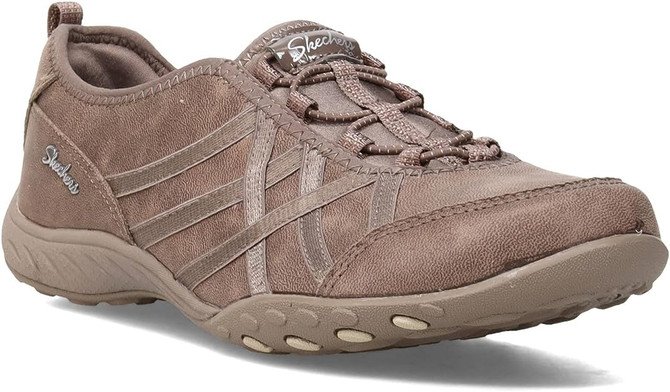 Skechers Women's Breathe-Easy-Days End Sneaker - Taupe