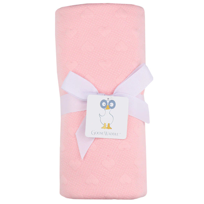 GooseWaddle Pink Knit Blanket