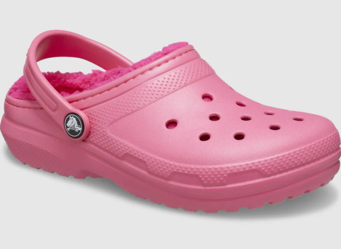 Crocs Kids' Classic Lined Clog - Hyper Pink