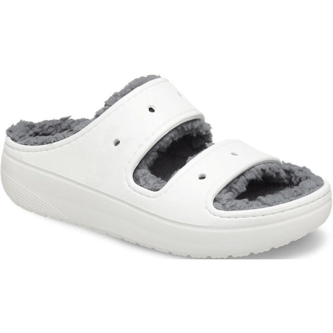 Crocs Unisex Classic Cozzzy Sandal - White