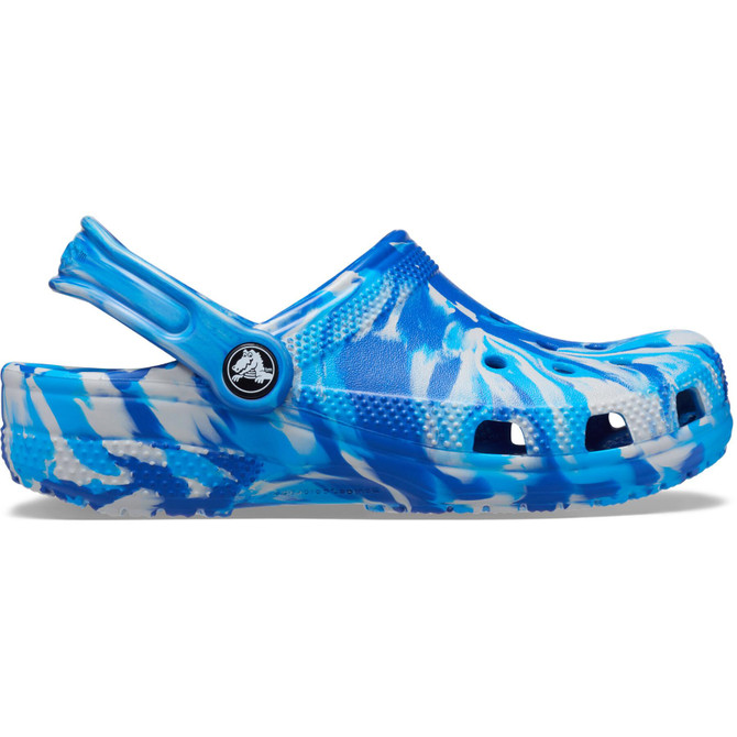 Crocs Kids' Classic Marble Clog - Blue Bolt/Multi