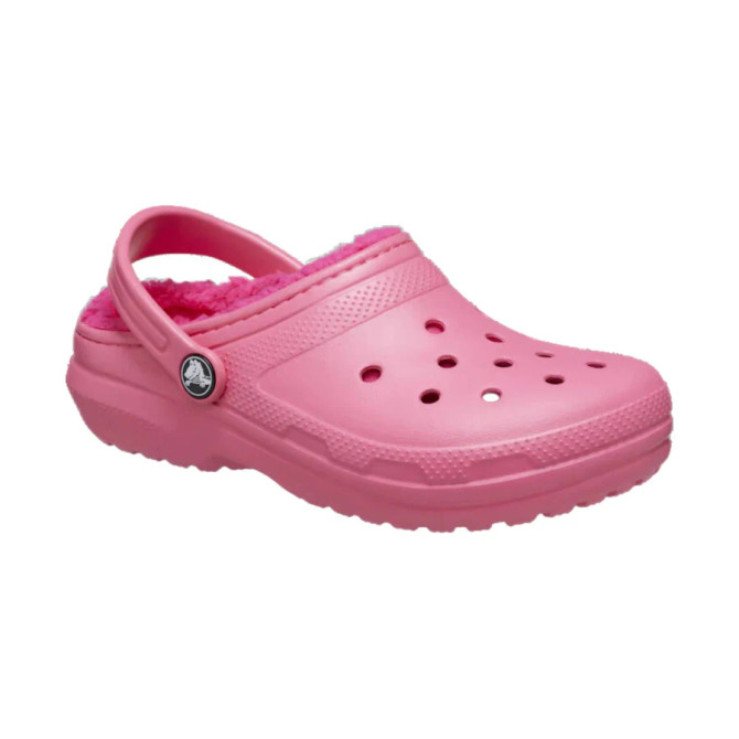 Crocs Toddler Classic Lined Clog - Hyper Pink