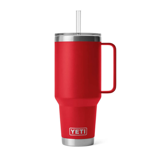 Yeti Rambler 42 oz. Mug with Straw Lid - Rescue Red