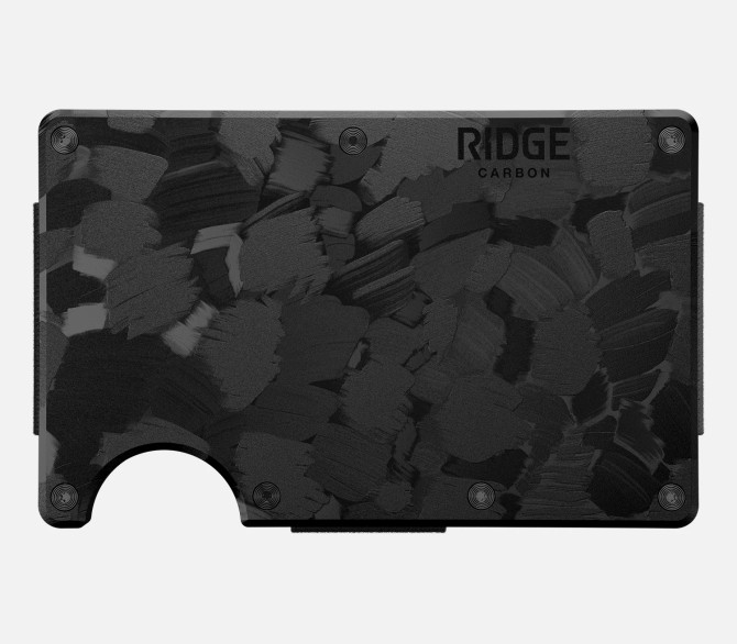 The Ridge Carbon Fiber Cash Strap Wallet