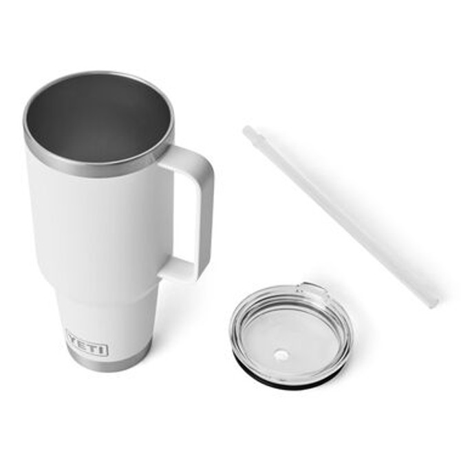 Yeti Rambler 42 Oz Straw Mug with Straw Lid - White