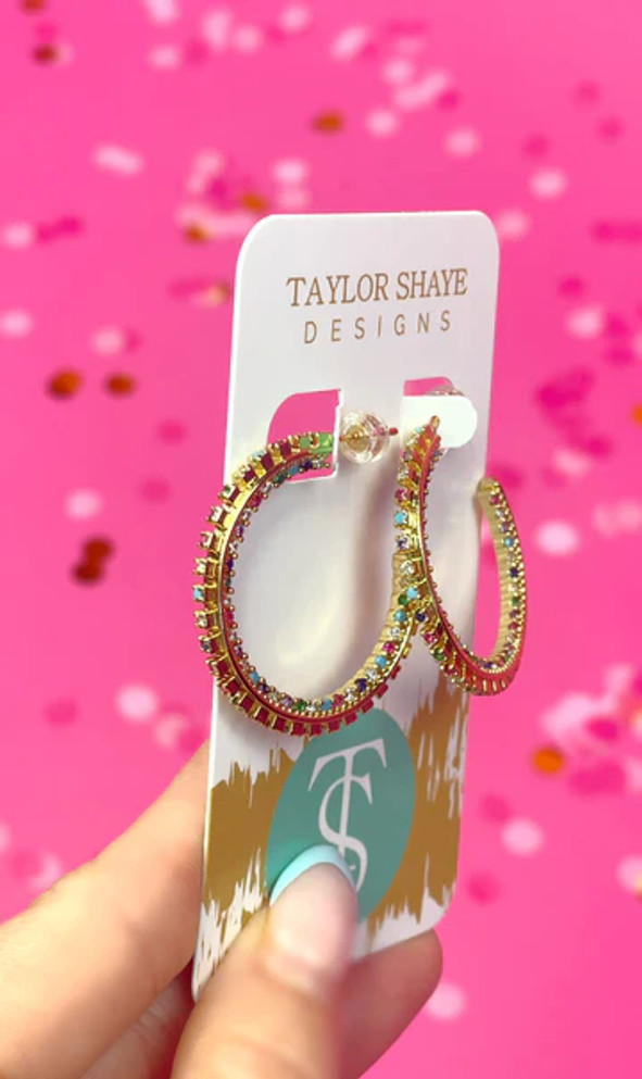 Taylor Shaye Hazel CZ Hoops