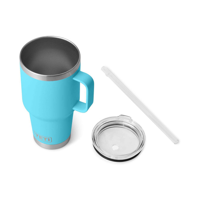 YETI Rambler 35 oz Reef Blue BPA Free Straw Mug