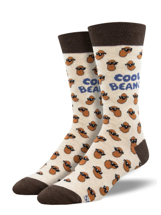 Socksmith Cotton Crew Cool Beans - Ivory Heather