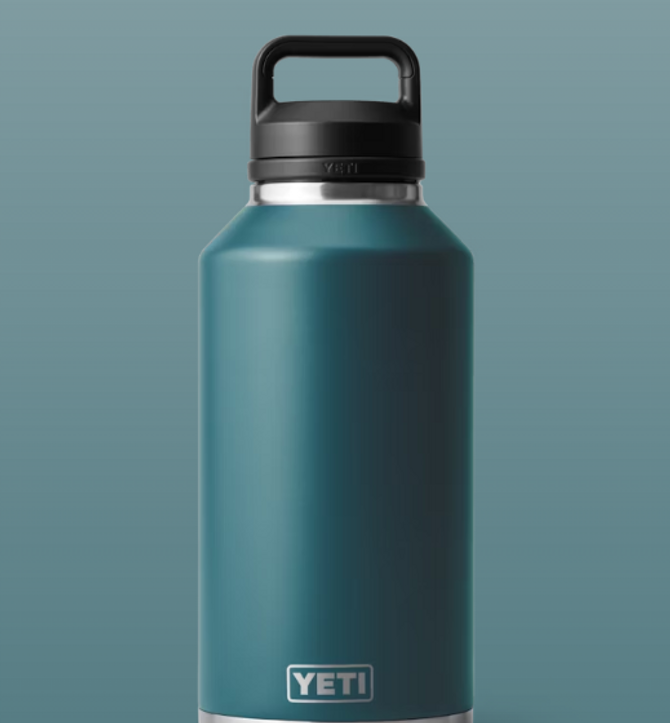Yeti Rambler 64 oz Water Bottle with Chug Cap - Agave Teal