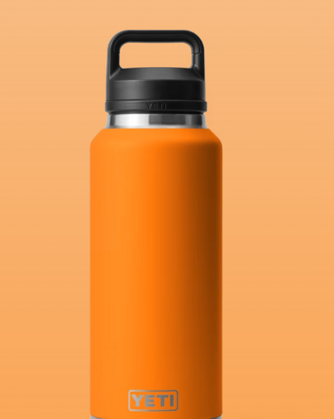 Yeti Rambler 46 oz Water Bottle with Chug Cap - King Crab Orange