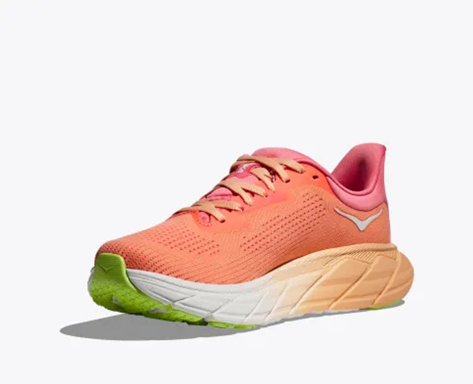 Hoka Women's Arahi 7 Running Shoe - Papaya/Coral