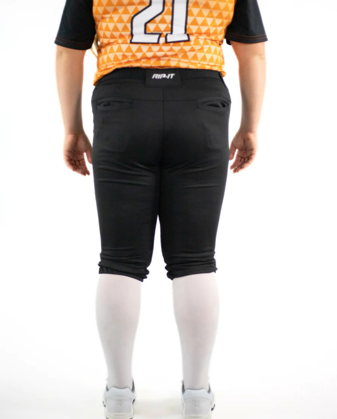 Rip-It Women's Revolution Softball Pants - Curvy - Black