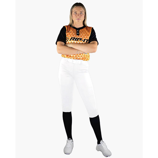 Rip-It Women's Revolution Straight Cut Softball Pants - White