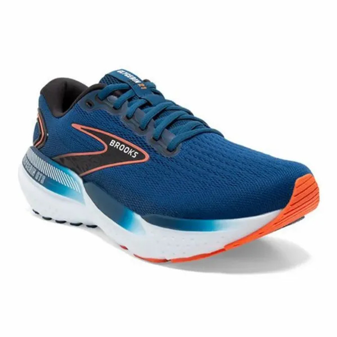 Brooks Men's Glycerin GTS 21 Running Shoes - Blue Opal/Black/Nasturtium