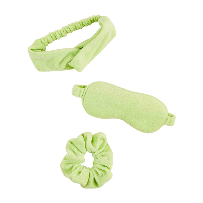 Mud Pie Lime Terrycloth Self Care Gift Set