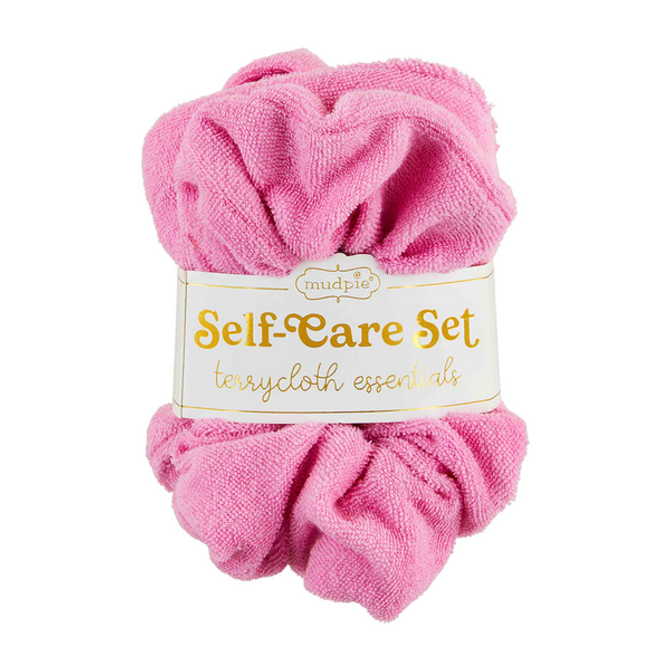 Mud Pie Pink Terrycloth Self Care Gift Set