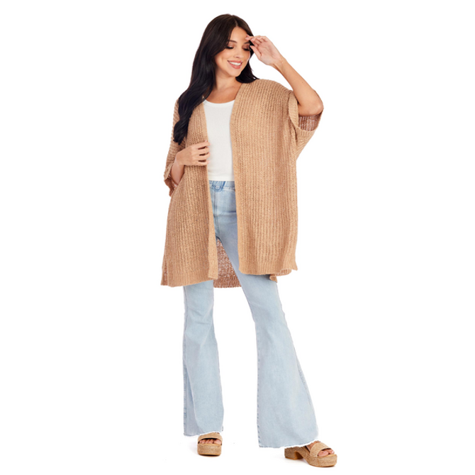 Mud Pie Tan Brynn Cardigan