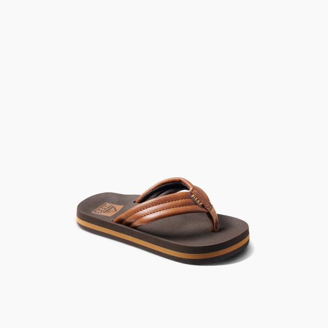 Reef Boy's Kids Ahi Sandals - Brown