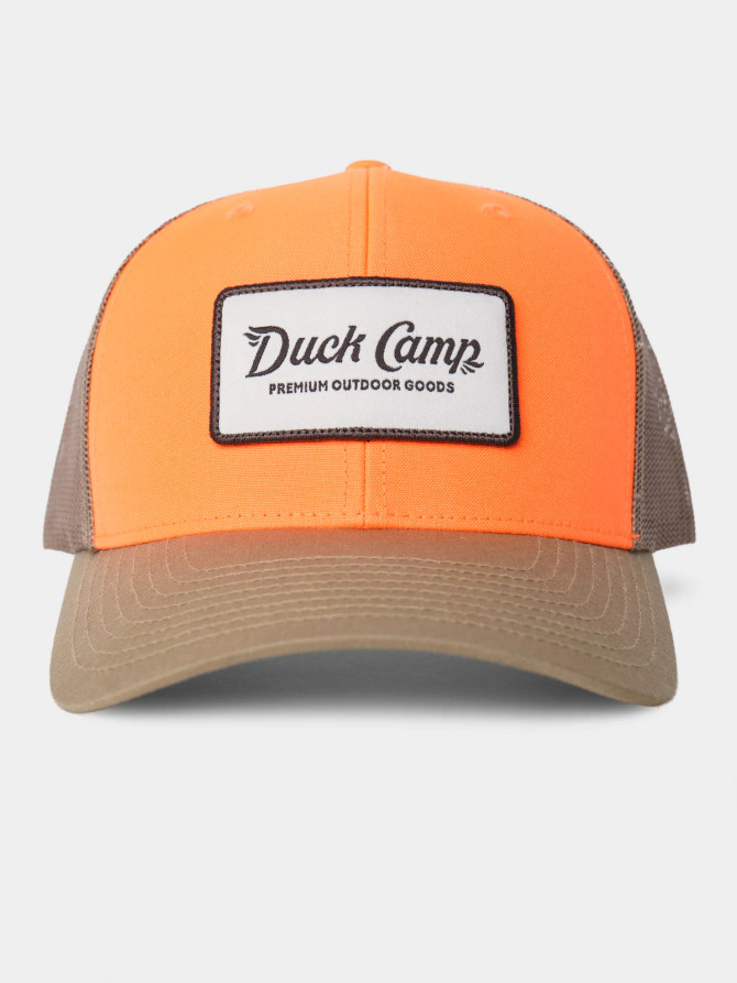 Duck Camp Trucker Hat - Wheat/Blaze