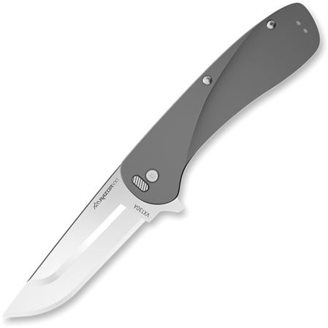 Outdoor Edge VX130A Razor VX1 Assist Open Linerlock Knife with Gray Handles