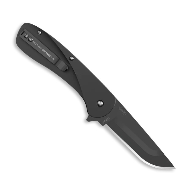 Outdoor Edge 3.0" Replaceable Blade Every Day Carry Knife with Sprong Assited Flipper