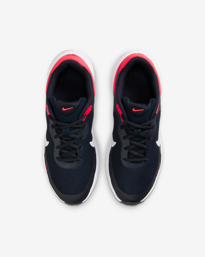 Nike Revolution 7 Big Kids' Running Shoes - Dark Obsidian/Bright Crimson/Black/White