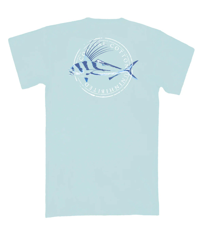 Coastal Cotton Youth Short Sleeve Tee - Rooster Fish Bay Green