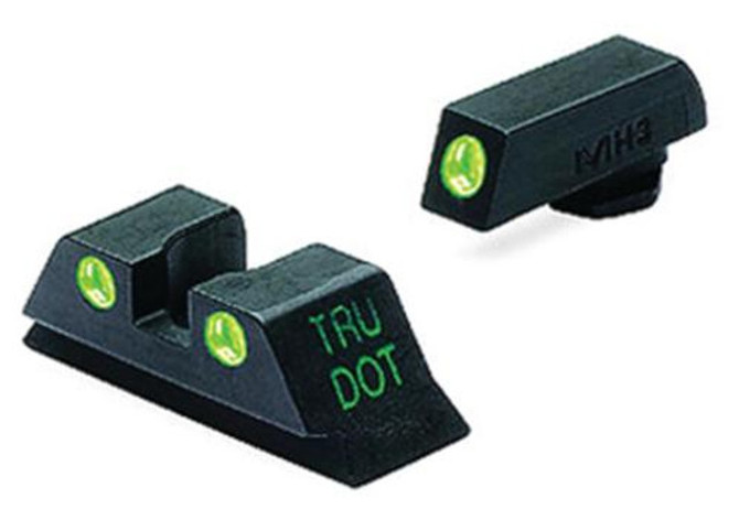 Meprolight Tru-Dot Fixed Night Sights for Glock 10mm/45 ACP Pistols Green/Green