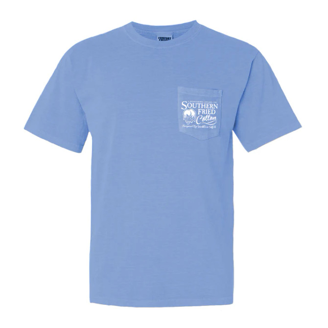 Southern Fried Cotton Fun Times Tee - Washed Denim