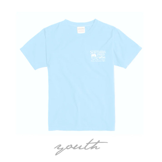 Southern Fried Cotton Youth Fun Times Tee - Soothing Blue