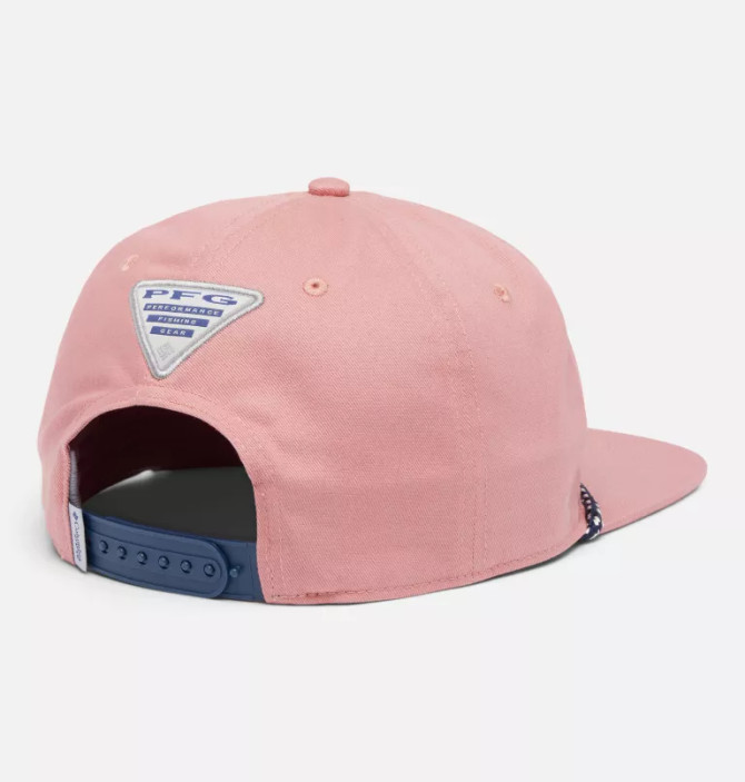 Columbia PFG Back Tack Snap Back - Sandalwood Pink, PFG Palms