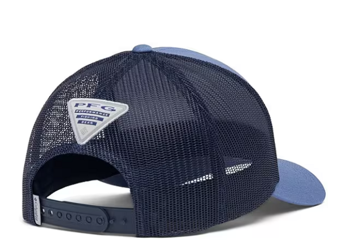 Columbia PFG Uncharted Mesh Snap Back Trucker Cap - Bluebell