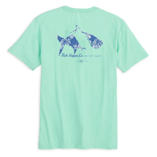 Fish Hippie Skewed Tee - Spring Mint