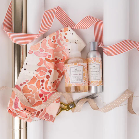 Greenleaf Foaming Hand Soap, Room Spray, and Tea Towel Gift Set