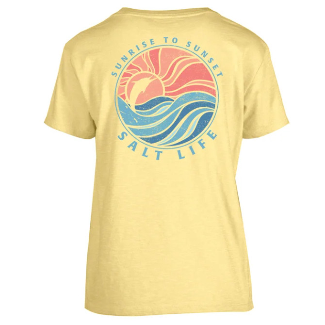 Salt Life Women's Sunrise to Sunset Tee - Yellow