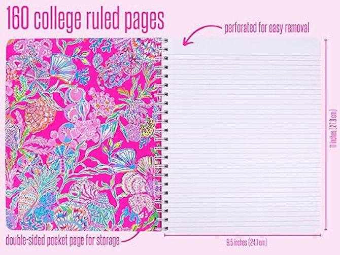 Lilly Pulitzer Large Notebook - Shell Me Something Good