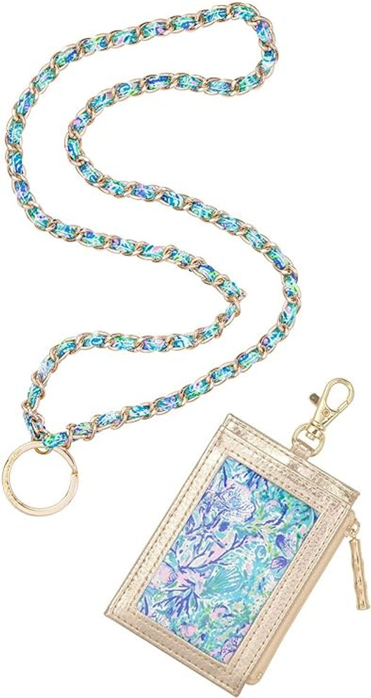 Lilly Pulitzer Lanyard with ID Holder - Soleil It On Me