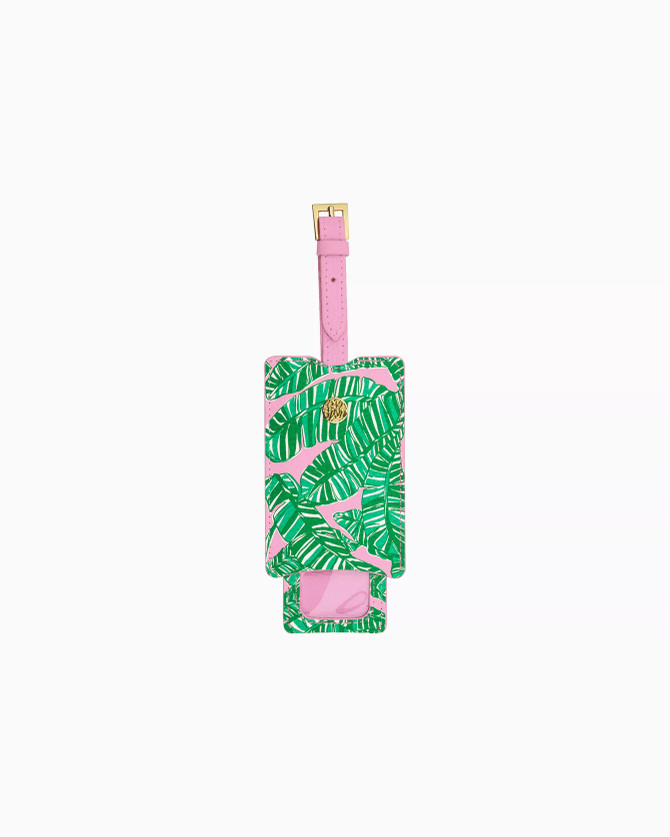 Lilly Pulitzer Luggage Tag - Conch Shell Pink Let's Go Bananas