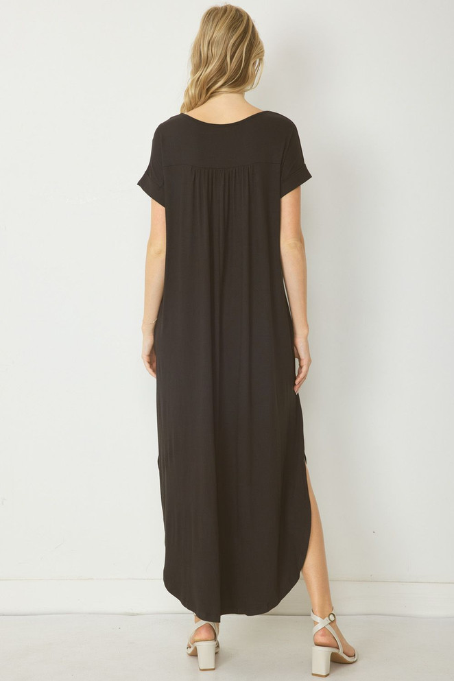 Entro Black Maxi Dress