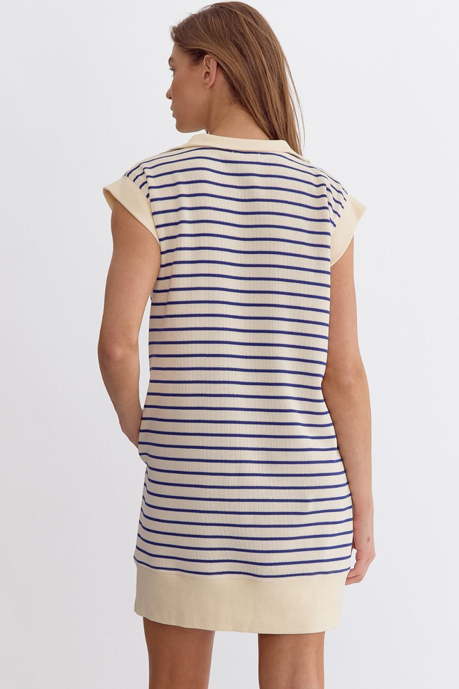 Entro Capped Sleeve Mini Dress