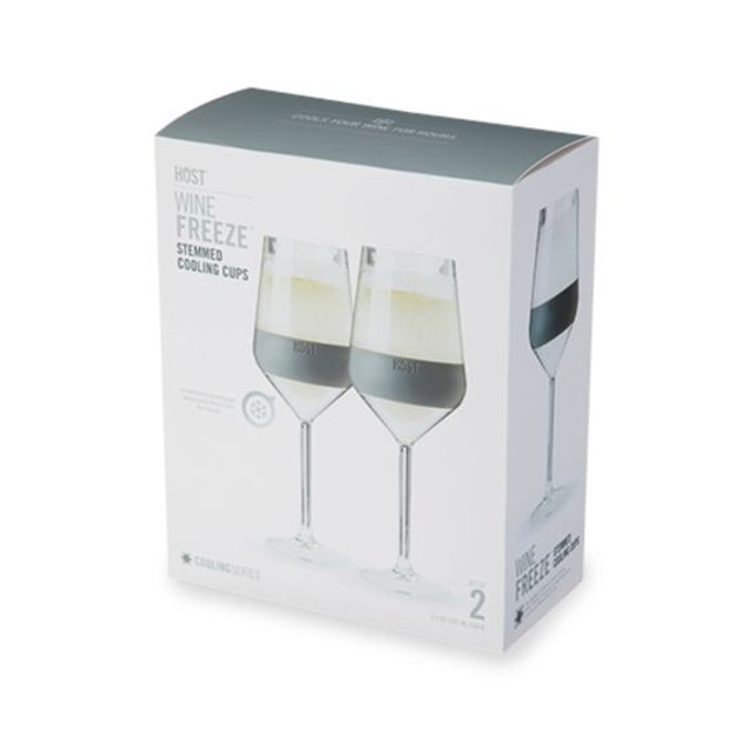 Host Wine FREEZE Stemmed in Gray (set of 2)