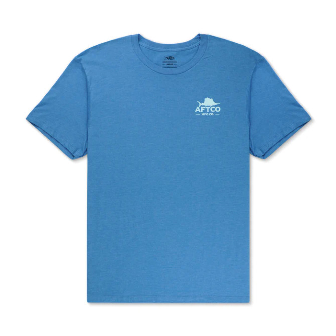 Aftco Summertime Tee - Azure Heather