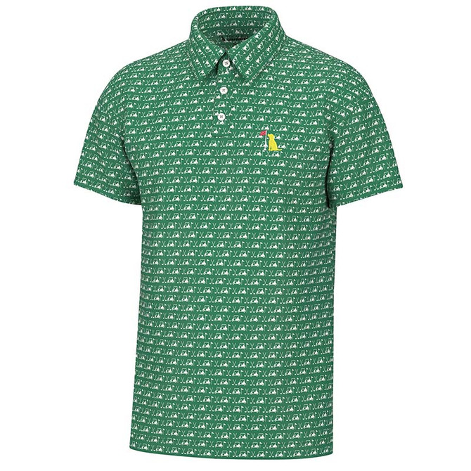 Local Boy Masters Palms Polo - White/Green