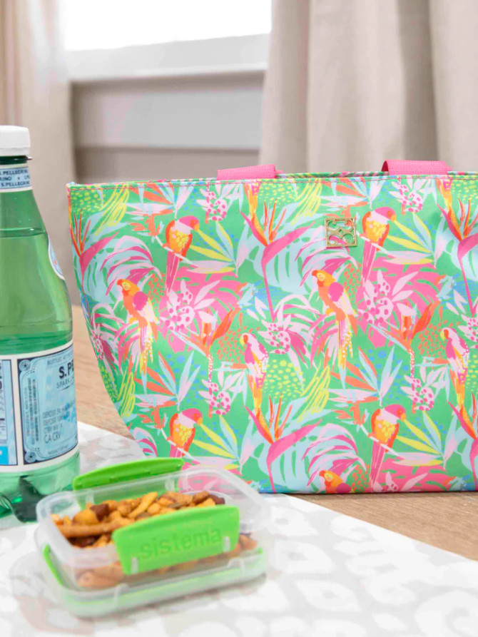 Mary Square Lunch Carryall - In The Trees Pine