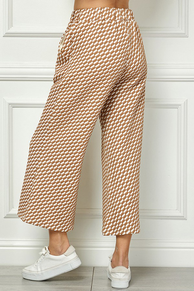 See and Be Seen Textured Crop Wide Leg Pants
