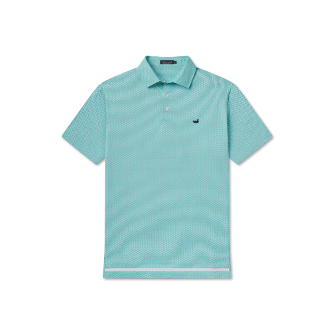 Southern Marsh Flyline Performance Polo - Fan Shell - Teal Fan Shell