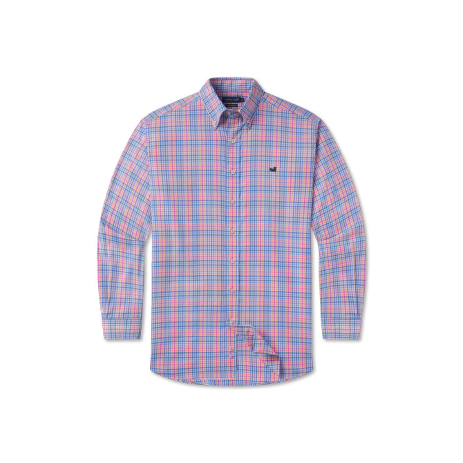 Southern Marsh Blount Performance Dress Shirt - Blue & Navy