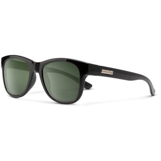 Blenders Leeway Sunglasses - Black with Polarized Gray Green