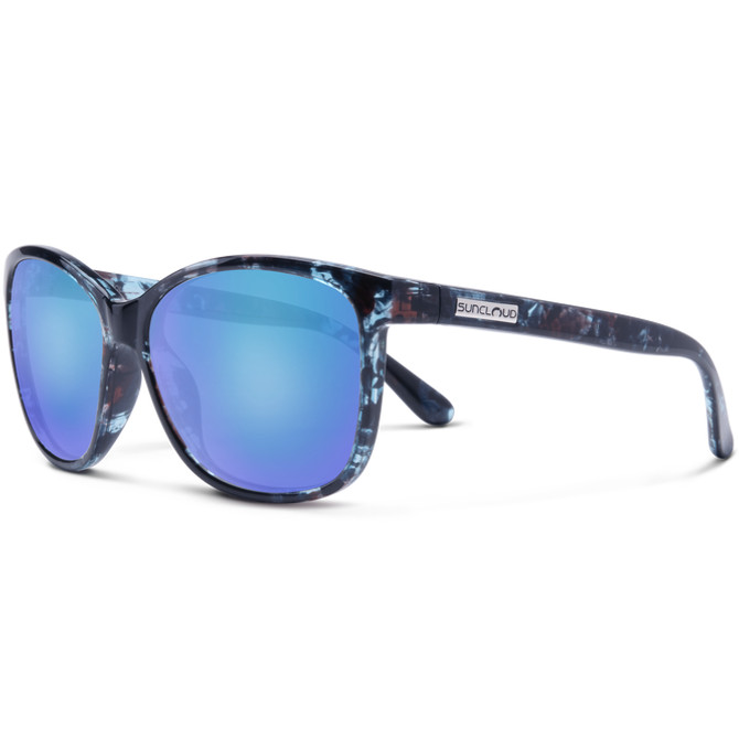 Suncloud Sashay Sunglasses - Blue Tortoise with Blue Mirror